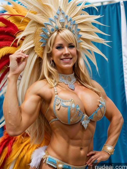 related ai porn images free for Dance Dress: Samba Bodybuilder Huge Boobs Beautiful Muscular Big Ass Abs Big Hips Tanned Skin 30s Happy Blonde Scandinavian Bangs Stage Side View