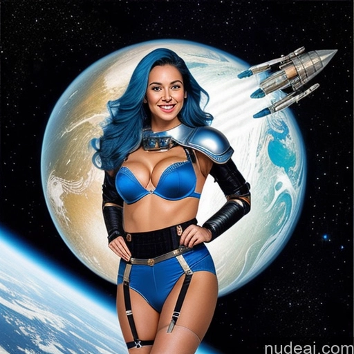 related ai porn images free for Small Tits Perfect Boobs Perfect Body 30s Happy Blue Hair Suspender Belt Push-up Bra Sci-fi Armor Space Suit One Miss Universe Model