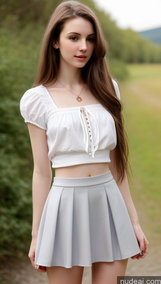 related ai porn images free for One Small Tits Beautiful Skinny Fairer Skin 18 Brunette Russian Detailed Long Hair Mini Skirt Blouse