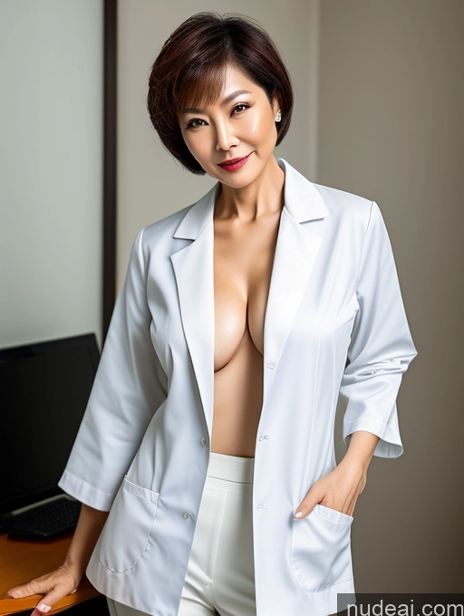 related ai porn images free for Sexy Face Doctor Cleavage Detailed 60s Chinese Short Hair Model