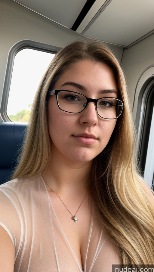 ai nude image of blond woman with glasses and a white dress on a train pics of 18 Glasses Chubby Serious Blonde Skin Detail (beta) Train Cumshot Blouse Transparent Detailed Thick Fat Big Hips Jeans Sorority Czech Front View