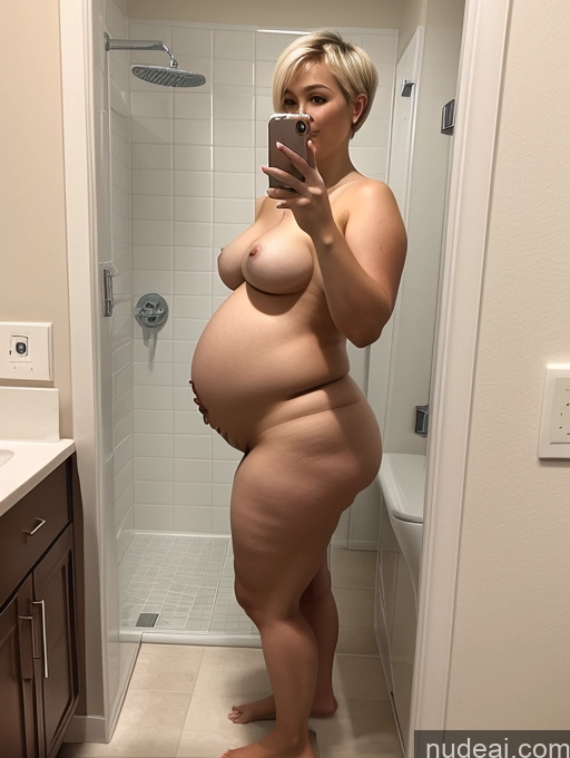 related ai porn images free for Small Tits Pregnant Big Ass Chubby Fat Short 20s Blonde Pixie Mirror Selfie Bathroom Side View