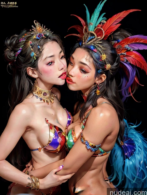 related ai porn images free for Model Beautiful Skinny 18 Black Hair Long Hair Japanese Kisses Two Dance Dress: Samba