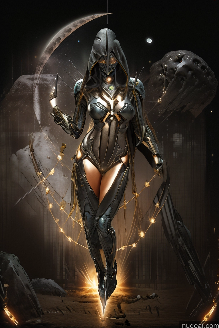 ai nude image of there is a woman in a futuristic suit with a sword pics of Small Tits Big Ass Thick Big Hips Brunette Bangs White Moon Detailed ((maxmonolith)) Sexy Face Futuristicbot V2 Center Opening Black Bodysuit Of Green Heart Nanosuit Wife Or Girlfriend Chain Shackles Gold Jewelry Death Knight