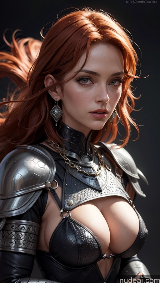 ai nude image of a close up of a woman in armor with a sword pics of Ethiopian Close-up View Fantasy Armor Milf Perfect Boobs Charcoal Ginger