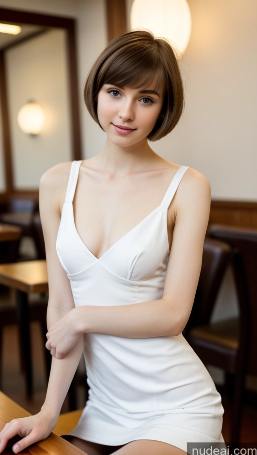 related ai porn images free for Small Tits Beautiful Skinny Small Ass Fairer Skin 18 Brunette Short Hair Russian Dress Detailed Restaurant