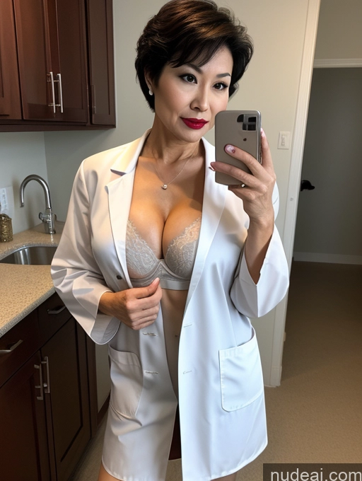 related ai porn images free for Milf Perfect Boobs Lipstick Pixie Asian Bra Doctor Lab Coat Cleavage Partially Nude Dark Lighting 60s