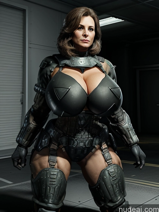 related ai porn images free for Milf Several Huge Boobs Big Ass Big Hips Long Legs 60s Cleavage Partially Nude Dark Lighting Sexy Face EdgHalo_armor, Power Armor, Wearing EdgHalo_armor, Spreading Legs Front View