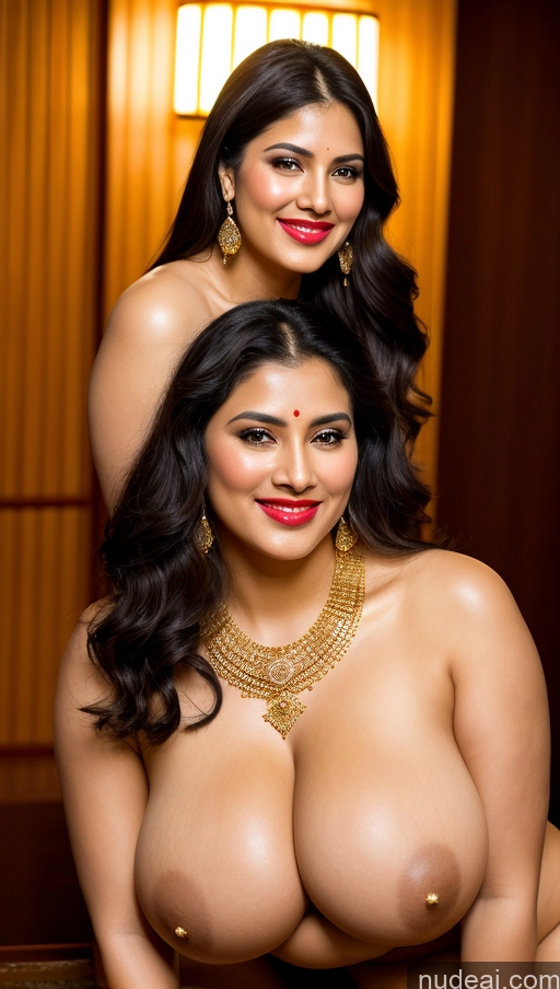 related ai porn images free for Miss Universe Model Busty Huge Boobs Beautiful Lipstick Big Ass Chubby Fairer Skin 50s Happy Seductive Sexy Face Black Hair Straight Indian Onsen Front View Traditional Jewelry Gold Jewelry Bright Lighting Sari Bra