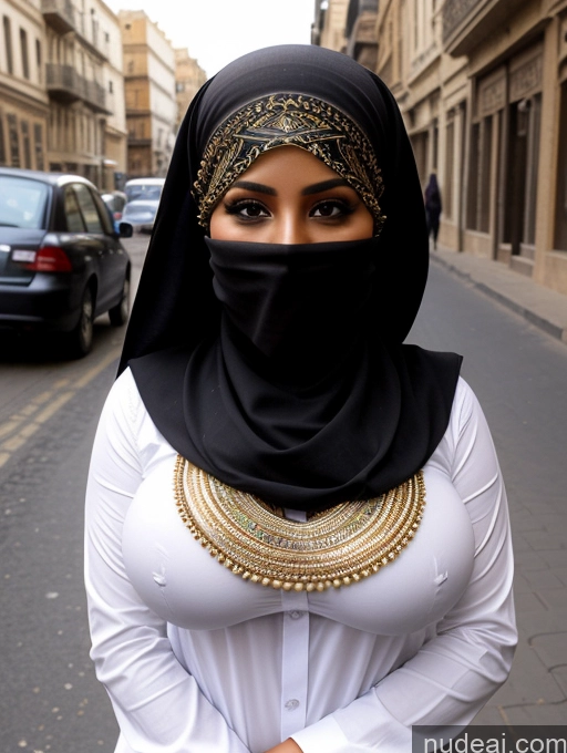 related ai porn images free for Busty Perfect Boobs Beautiful Perfect Body Dark Skin Long Hair Egyptian Soft + Warm Street Front View Boots Traditional Niqab