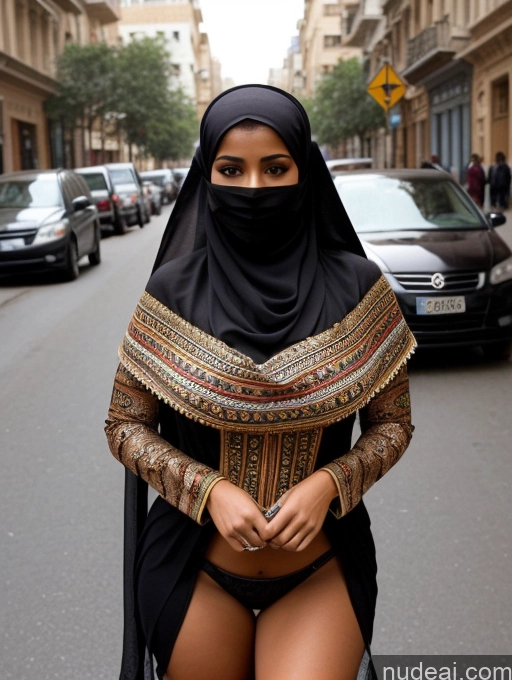 related ai porn images free for Busty Perfect Boobs Beautiful Perfect Body Dark Skin Long Hair Egyptian Soft + Warm Street Front View Boots Traditional Niqab