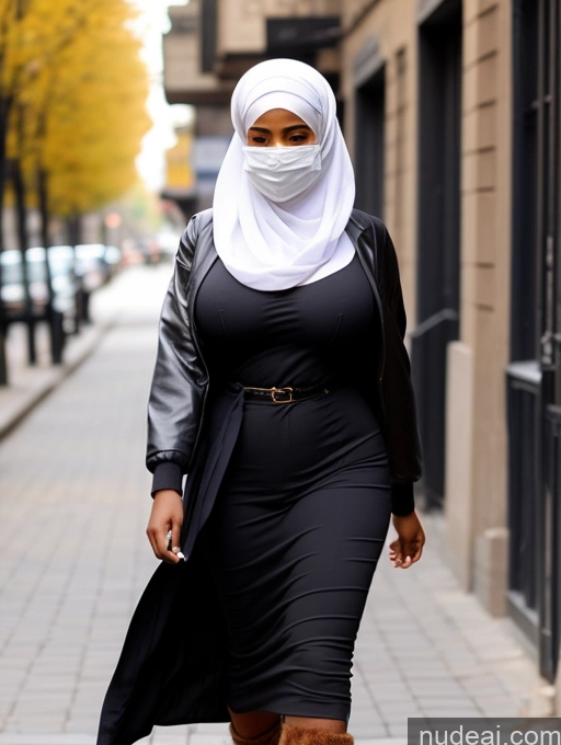 related ai porn images free for Busty Perfect Boobs Beautiful Perfect Body Dark Skin Long Hair Egyptian Soft + Warm Street Front View Boots Traditional Niqab Jacket