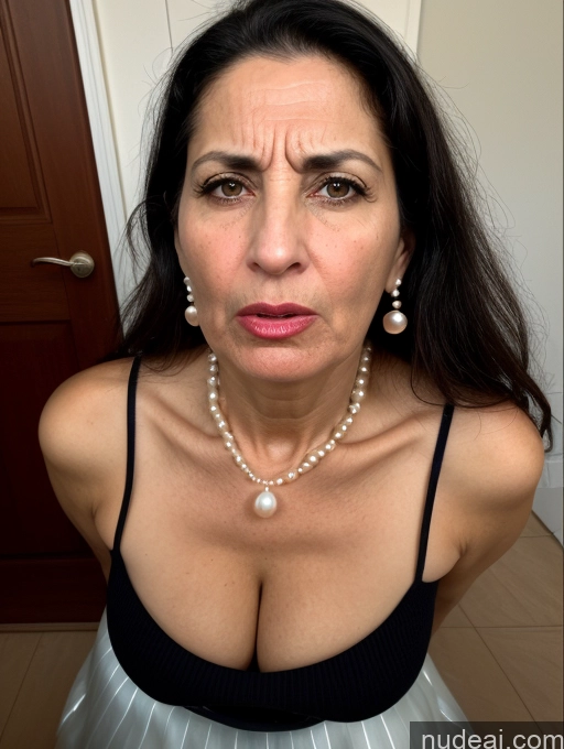 related ai porn images free for Milf Busty Skinny Short Lipstick 50s Angry Shocked Black Hair Long Hair Jewish Front View Dress Long Skirt Sweater Pearl Jewelry