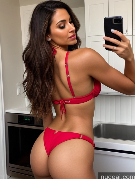 related ai porn images free for Cooking Back View Party Mirror Selfie Latina Long Hair Brunette Seductive 20s Big Ass Skinny Perfect Body One Woman Crop Top Microkini