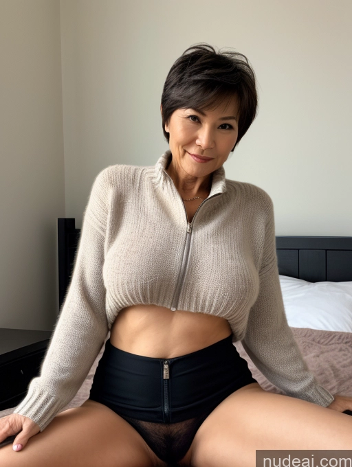 related ai porn images free for Milf Perfect Boobs Perfect Body Pubic Hair Short Hair 60s Chinese Bedroom Spreading Legs Casual Sweater Topless Dark Lighting Sexy Face