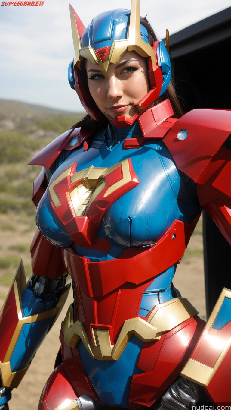 related ai porn images free for Superheroine Perfect Boobs Muscular Abs Perfect Body Several Superhero SuperMecha: A-Mecha Musume A素体机娘