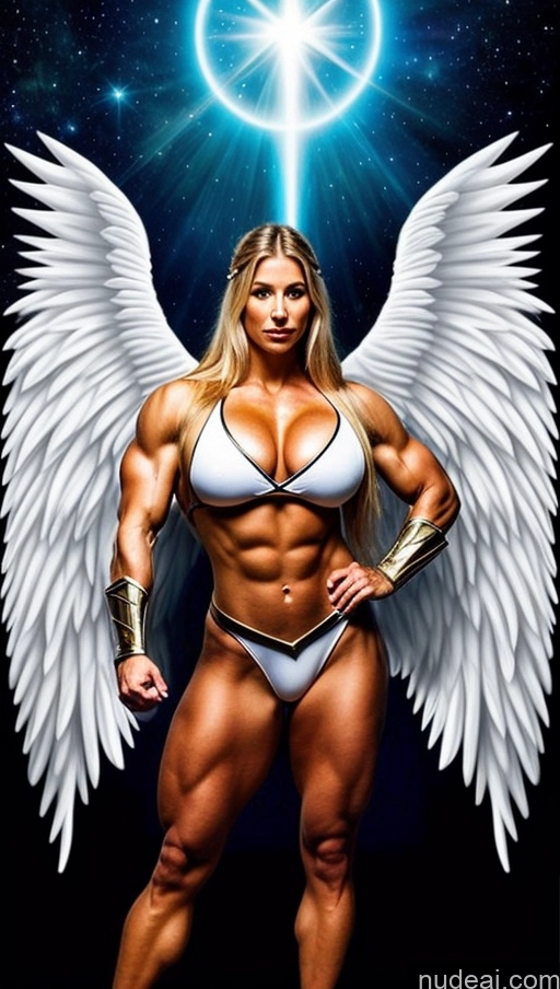 related ai porn images free for Several Muscular Abs Superhero Bodybuilder Huge Boobs Perfect Body Science Fiction Style Powering Up Angel Viking