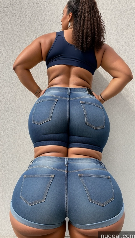 ai nude image of araffe butt - bari woman in blue jeans showing off her butt pics of Athlete Big Hips Big Ass Jeans Short Shorts