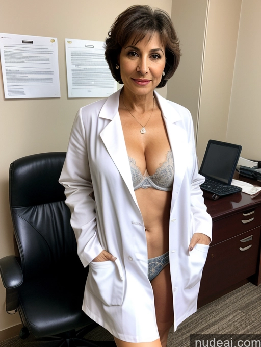 related ai porn images free for Milf Two Beautiful 70s Office Bra Casual Doctor Cleavage Partially Nude Dark Lighting Detailed Sexy Face Arabic Short Hair Perfect Body Perfect Boobs Pubic Hair Lab Coat