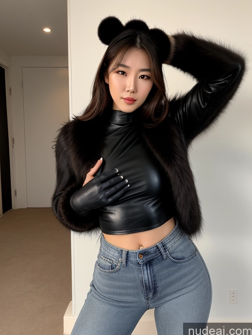 related ai porn images free for Perfect Boobs Perfect Body Fur Leather Jeans Western Crop Top Korean 20s