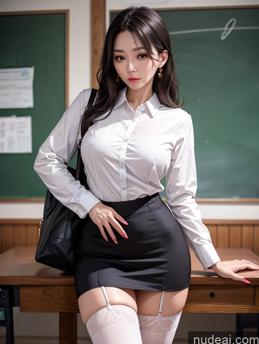 related ai porn images free for Teacher Milf Korean Serious Stockings Shirt Mini Skirt