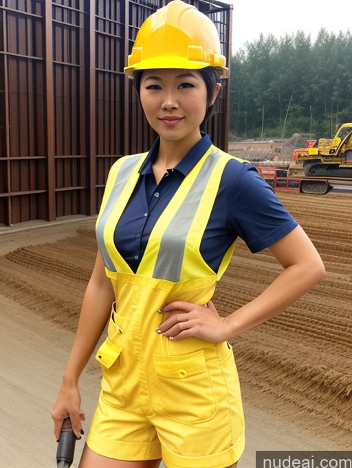 related ai porn images free for Asian One Woman Short Hair Perfect Boobs Construction Worker