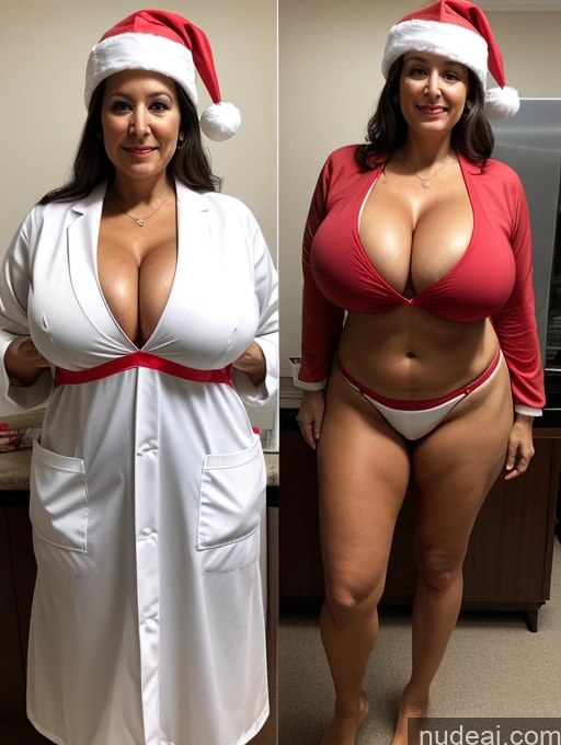 related ai porn images free for Milf One Busty Huge Boobs Tanned Skin 60s Native American Front View Lab Coat Microkini Professor Thong Santa