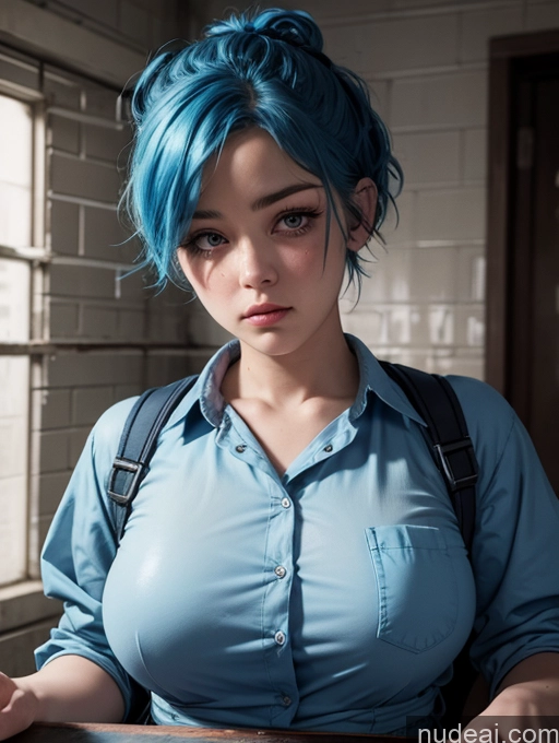 related ai porn images free for 18 Prison Sad Jumpsuit Pixie Blue Hair Fat Small Tits