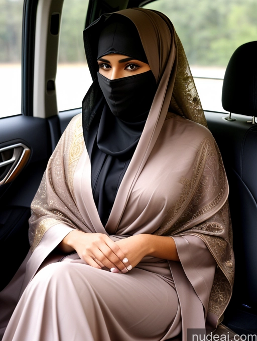 related ai porn images free for Miss Universe Model One Short Tanned Skin 18 Serious Black Hair Long Hair Arabic Car Niqab Detailed Sari