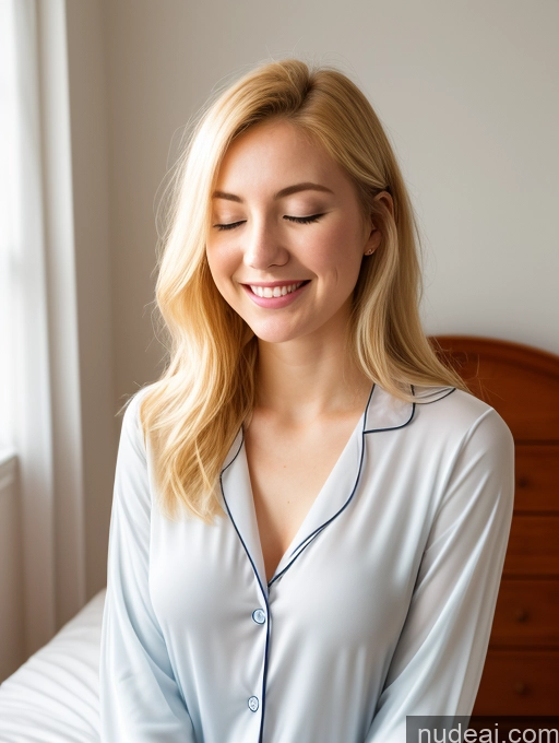 related ai porn images free for Short Woman One Small Tits Fairer Skin 18 Happy Blonde Long Hair Japanese Crisp Anime Bedroom Front View Sleeping Transparent Pajamas Bright Lighting