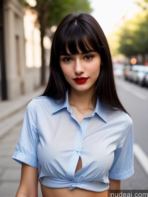 related ai porn images free for Small Tits Beautiful Lipstick Skinny 18 Black Hair Bangs Street Close-up View Shirt Greek