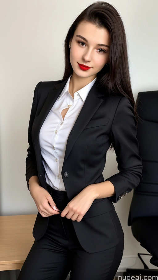 related ai porn images free for Small Tits Beautiful Skinny 18 Lipstick Black Hair Russian Close-up View Straight Suit Office Shirt Secretary