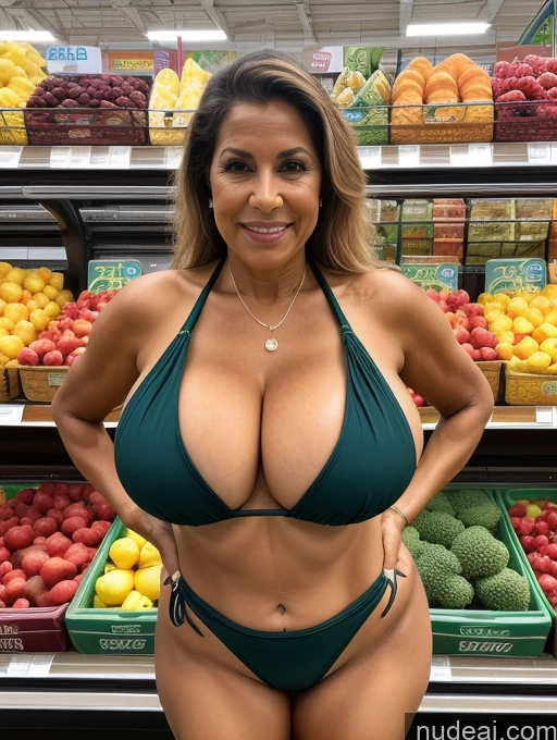 related ai porn images free for Milf One Busty Huge Boobs Tanned Skin Brazilian Front View Thong Microkini Grocery 70s