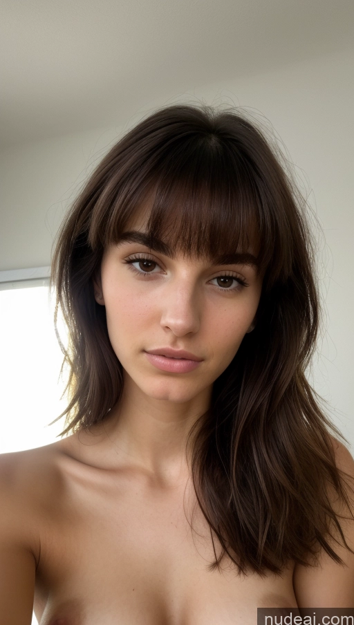 related ai porn images free for Model Small Tits Beautiful Skinny 18 Serious Brunette Bangs Jewish Close-up View Bedroom Nude Bright Lighting