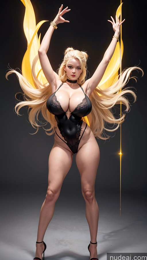 related ai porn images free for Milf One Huge Boobs Long Legs 60s Blonde Hair Bun Choker High Heels Denise Doll Likeness T-pose