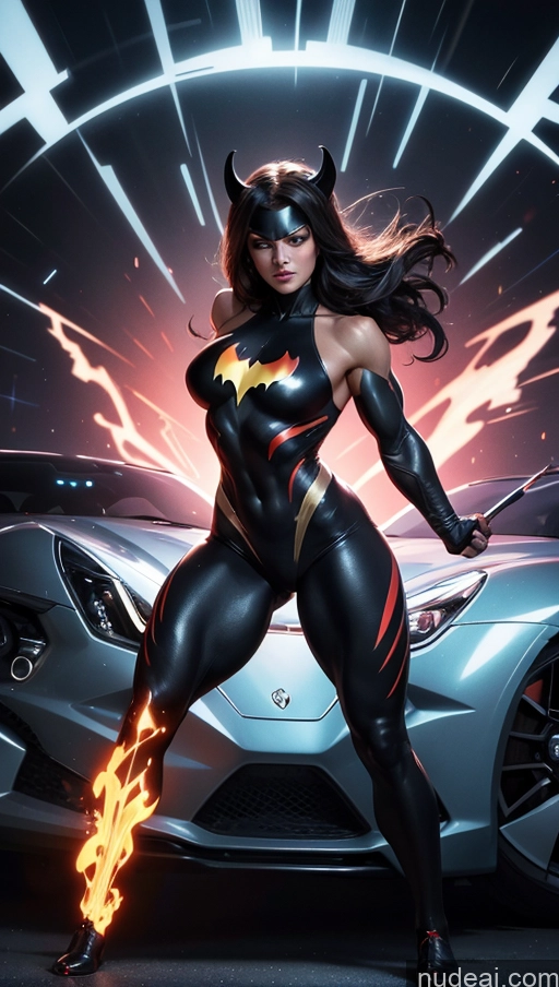 related ai porn images free for Several Perfect Boobs Muscular Abs Car Dynamic View Powering Up Bodybuilder Surrealist Batwoman