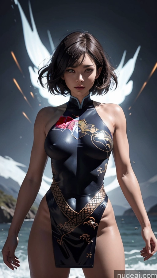 related ai porn images free for Several Perfect Boobs Muscular Abs Dynamic View Powering Up Surrealist Superheroine Superhero China Dress Of Kisaki (Blue Archive)