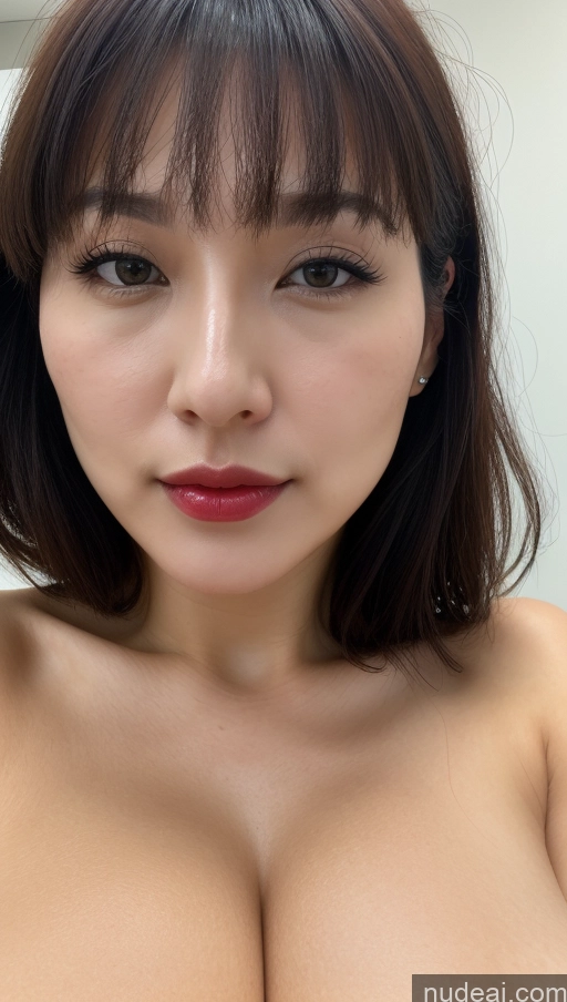 related ai porn images free for Woman One Huge Boobs Beautiful Lipstick Fairer Skin 30s Black Hair Korean Close-up View Detailed Simple Bangs