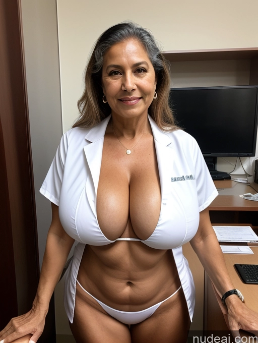 related ai porn images free for Milf One Busty Huge Boobs Tanned Skin 70s Front View Microkini Thong Lab Coat Professor Brazilian