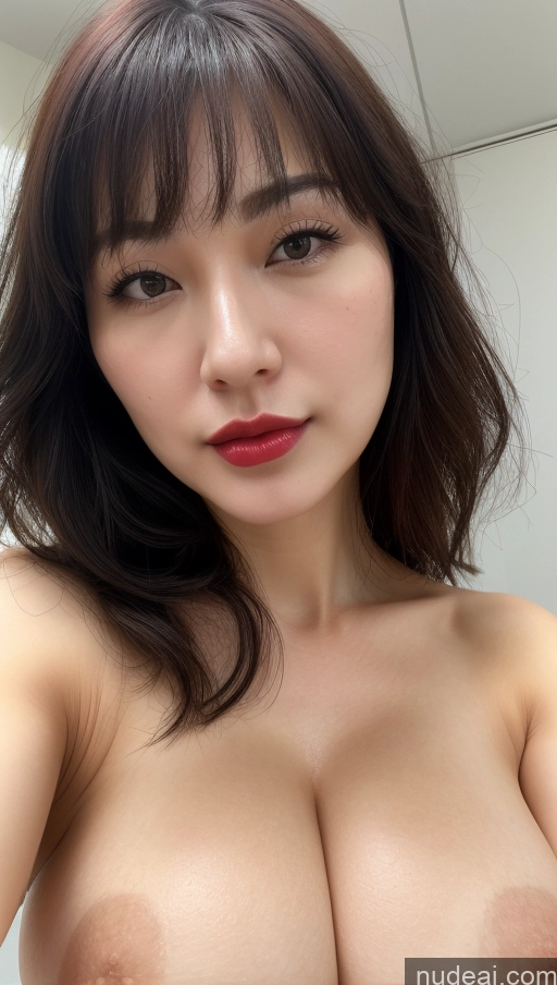 related ai porn images free for Woman One Huge Boobs Beautiful Lipstick Fairer Skin 30s Black Hair Bangs Korean Close-up View