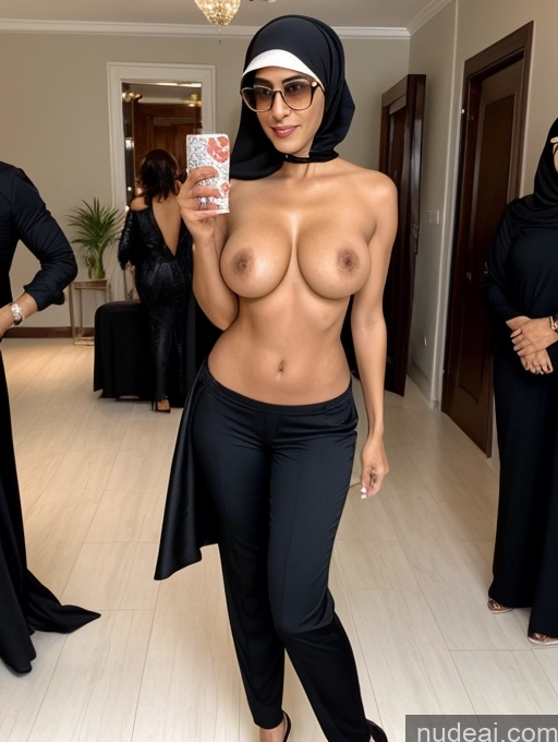 related ai porn images free for Milf Two Perfect Boobs Beautiful Perfect Body Short Hair Dark Skin 60s Arabic Party Blouse High Heels Niqab Suit Cleavage Partially Nude Detailed Sexy Face