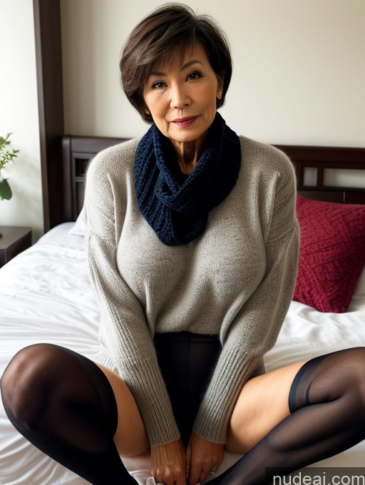 related ai porn images free for Milf Two Perfect Boobs Perfect Body Short Hair Chinese Bedroom Casual Stockings Stylish Sweater Partially Nude Pubic Hair Sexy Face Scarf Detailed Dark Lighting Spreading Legs 70s