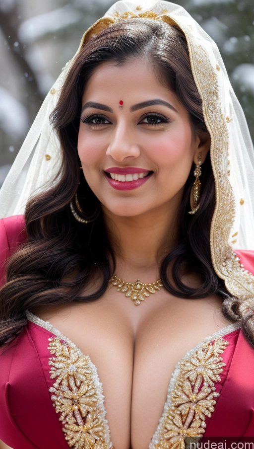 related ai porn images free for Woman Busty Huge Boobs Beautiful Lipstick Fairer Skin 50s Happy Seductive Sexy Face Black Hair Indian Skin Detail (beta) Front View Bra Sari Traditional Wedding Gold Jewelry Bright Lighting Snow