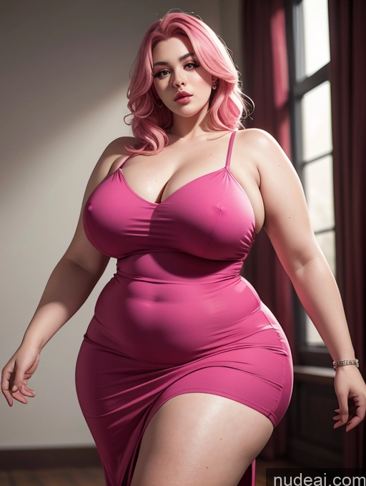 related ai porn images free for Chubby Big Hips Fat Abs Thick Dress Pink Hair