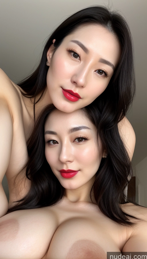 related ai porn images free for Woman One Huge Boobs Beautiful Lipstick Fairer Skin 30s Black Hair Slicked Korean Close-up View