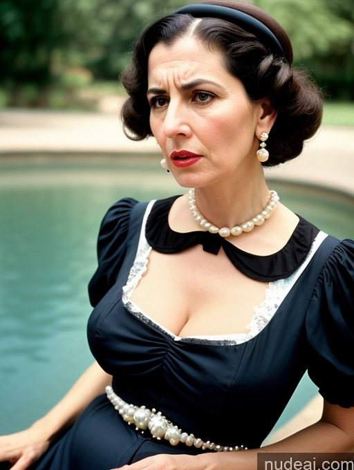 related ai porn images free for Busty Skinny Short Pregnant Angry Black Hair Jewish Front View Dress Pearl Jewelry 60s Milf Victorian Vintage 50s Long Skirt Secretary