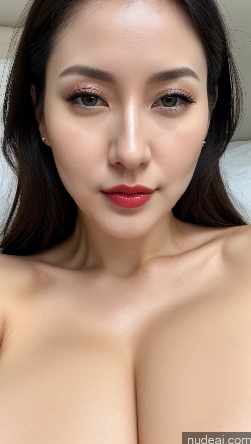 related ai porn images free for Woman One Huge Boobs Lipstick Fairer Skin Black Hair Close-up View Korean 30s Slicked Beautiful Detailed