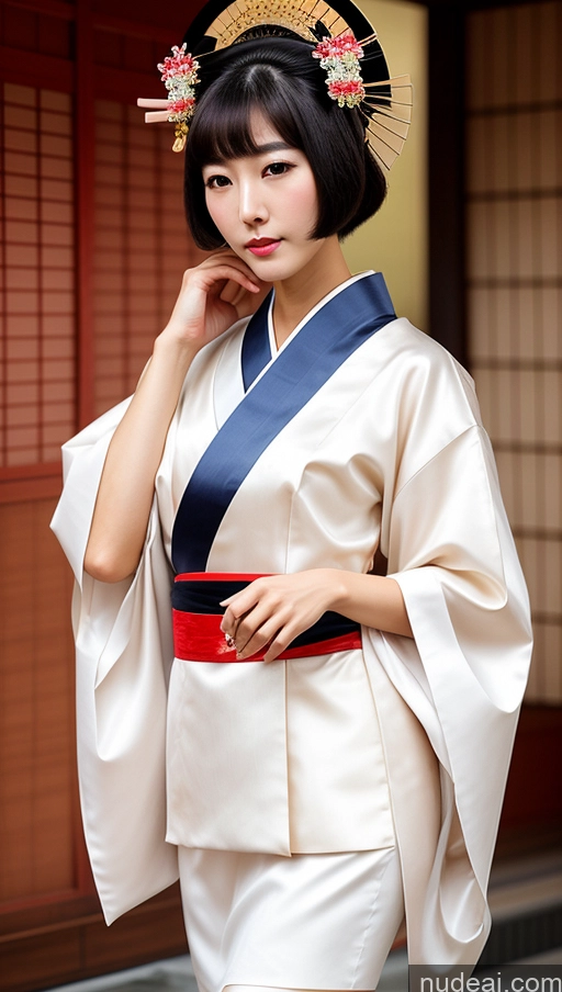 related ai porn images free for One Perfect Body Long Legs Short Bobcut Korean Front View 30s Model Geisha