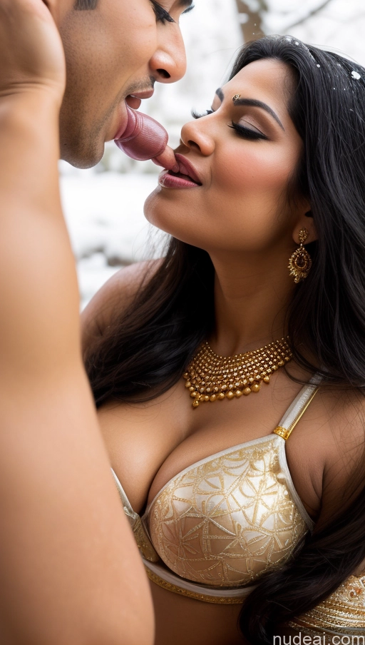 related ai porn images free for Woman Huge Boobs Beautiful Lipstick Fairer Skin Big Hips 50s Happy Seductive Sexy Face Black Hair Indian Skin Detail (beta) Bra Sari Traditional Gold Jewelry Jewelry Bright Lighting Close-up View Snow Wedding Blowjob