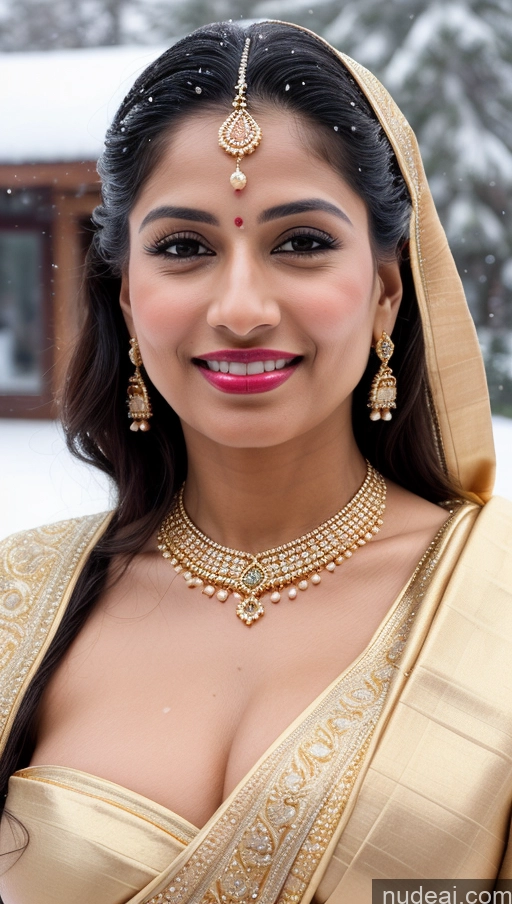 related ai porn images free for Woman Huge Boobs Beautiful Lipstick Fairer Skin 50s Happy Seductive Sexy Face Black Hair Straight Indian Skin Detail (beta) Gold Jewelry Jewelry Bright Lighting Snow Sari Wedding